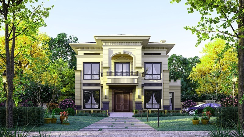 贵州中式合院住宅，开放庭院与邻里乡亲更亲近